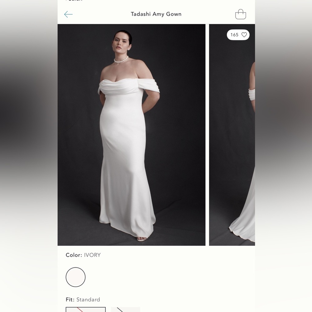 Tadashi Shoji White Gown